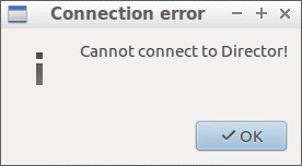 Something is Wrong Connecting to the Director