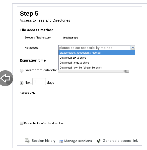 Setup File Access